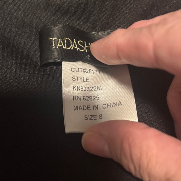 TADASHI SHOJI SEQUIN & SILK MESH SHEATH DRESS sz 8 - Picture 8 of 15